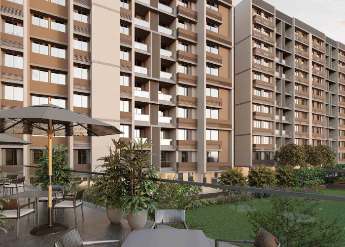 2 BHK Atrius @jagatpur elevation in Adani Shantigram, Ahmedabad