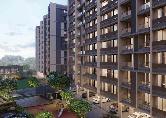 2 BHK Atrius @jagatpur elevation in Adani Shantigram, Ahmedabad