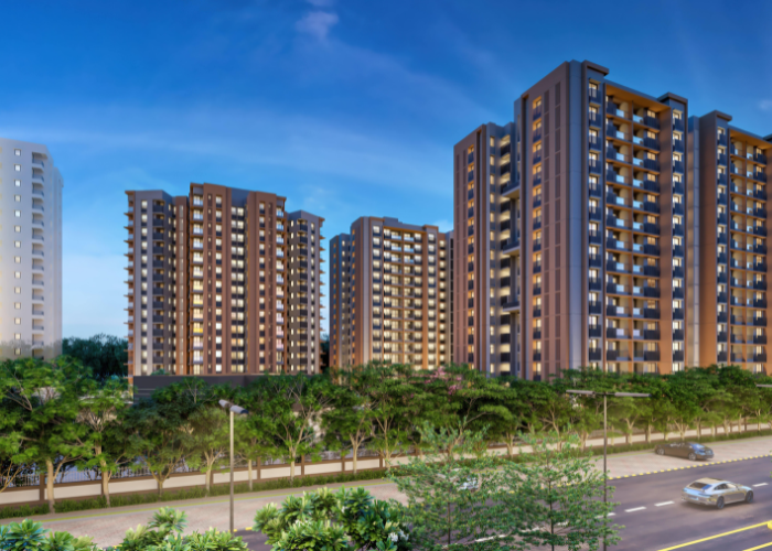 3 BHK Elysium Novus elevation in Adani Shantigram, Ahmedabad