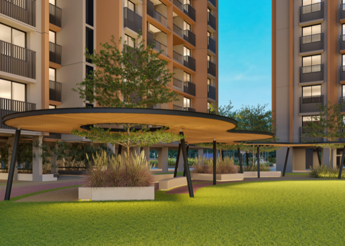 3 BHK Elysium Novus elevation in Adani Shantigram, Ahmedabad