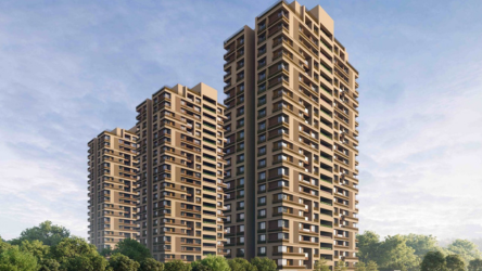 3 BHK Greenfield elevation in Adani Shantigram, Ahmedabad