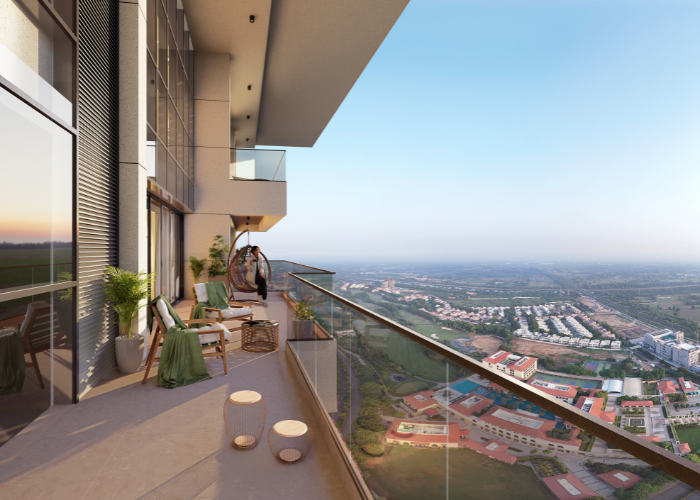 4 BHK Belrosa elevation in Adani Shantigram, Ahmedabad