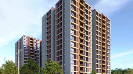 4 BHK Paarijat elevation in Adani Shantigram, Ahmedabad