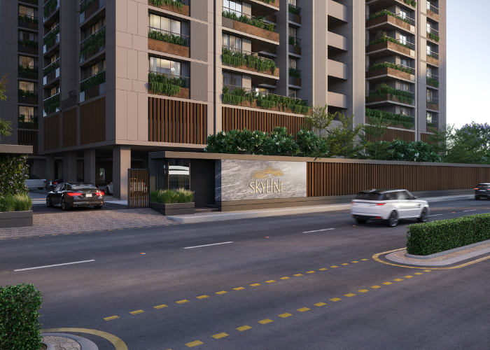 4 BHK Shilp Skyline elevation in Adani Shantigram, Ahmedabad