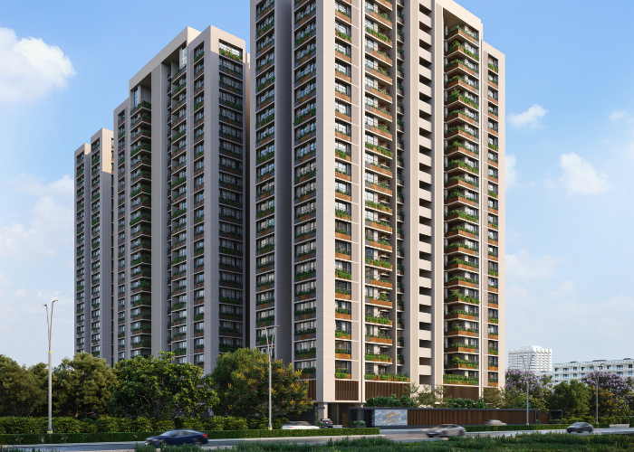 4 BHK Shilp Skyline elevation in Adani Shantigram, Ahmedabad