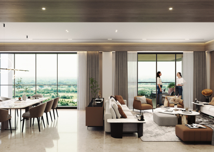 4 BHK The Storeys Golf Coast elevation in Adani Shantigram, Ahmedabad