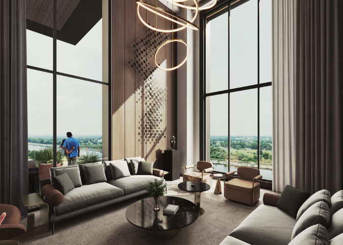 4 BHK The Storeys Golf Coast elevation in Adani Shantigram, Ahmedabad