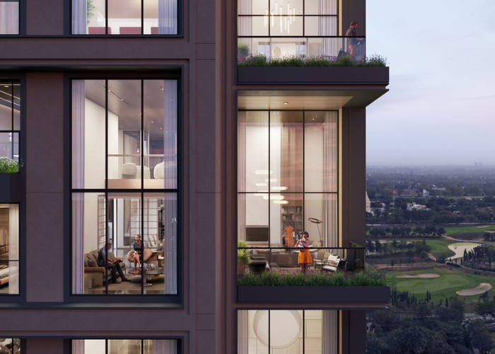 4 BHK The Storeys Golf Coast elevation in Adani Shantigram, Ahmedabad