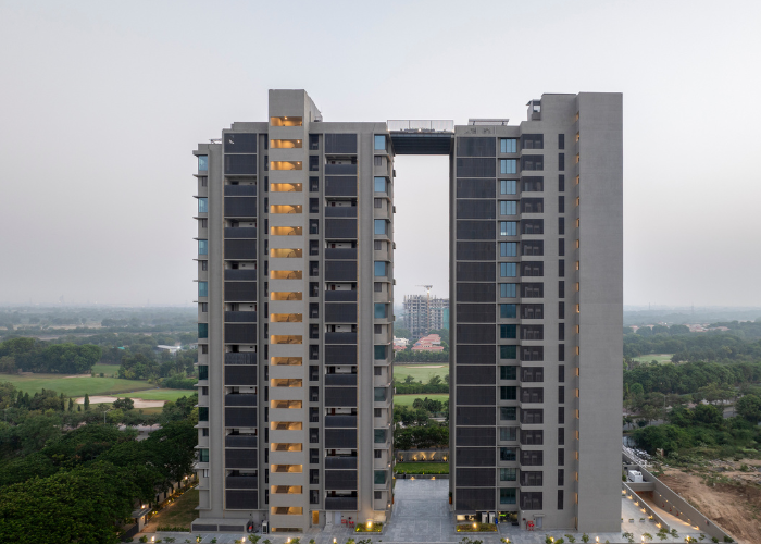 4 BHK The Storeys Golf Coast elevation in Adani Shantigram, Ahmedabad