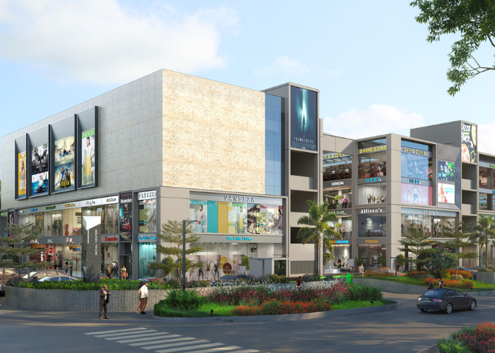 Commercial Property Center Point elevation in Adani Shantigram, Ahmedabad