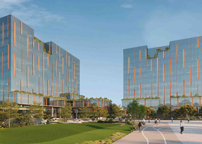 Commercial Property Inspire Corporate Capital elevation in Adani Shantigram, Ahmedabad